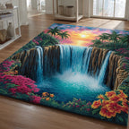 Emerald Gorge area rug in a living room