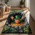 Emerald Grotto Vault Runner Carpet Runner Rug - Cute Pet Design | Animal Printed Runner Rug