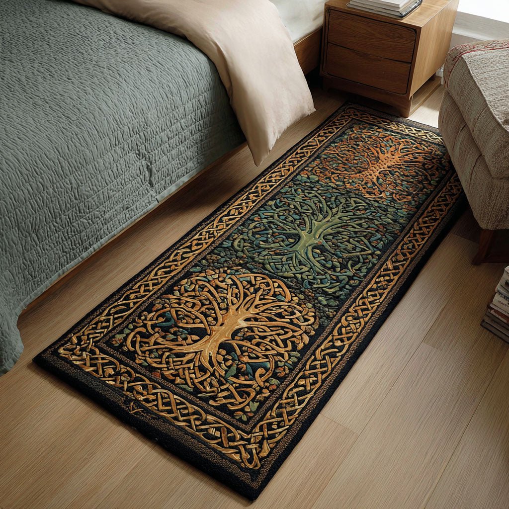 Emerald Grove Runner Carpet Runner Rug - Cute Pet Design | Animal Printed Runner Rug