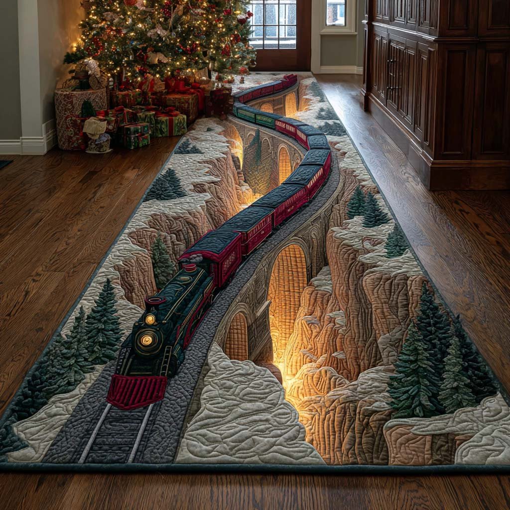 Enchanted Holiday Rail Runner Carpet Runner Rug - Cute Pet Design | Animal Printed Runner Rug