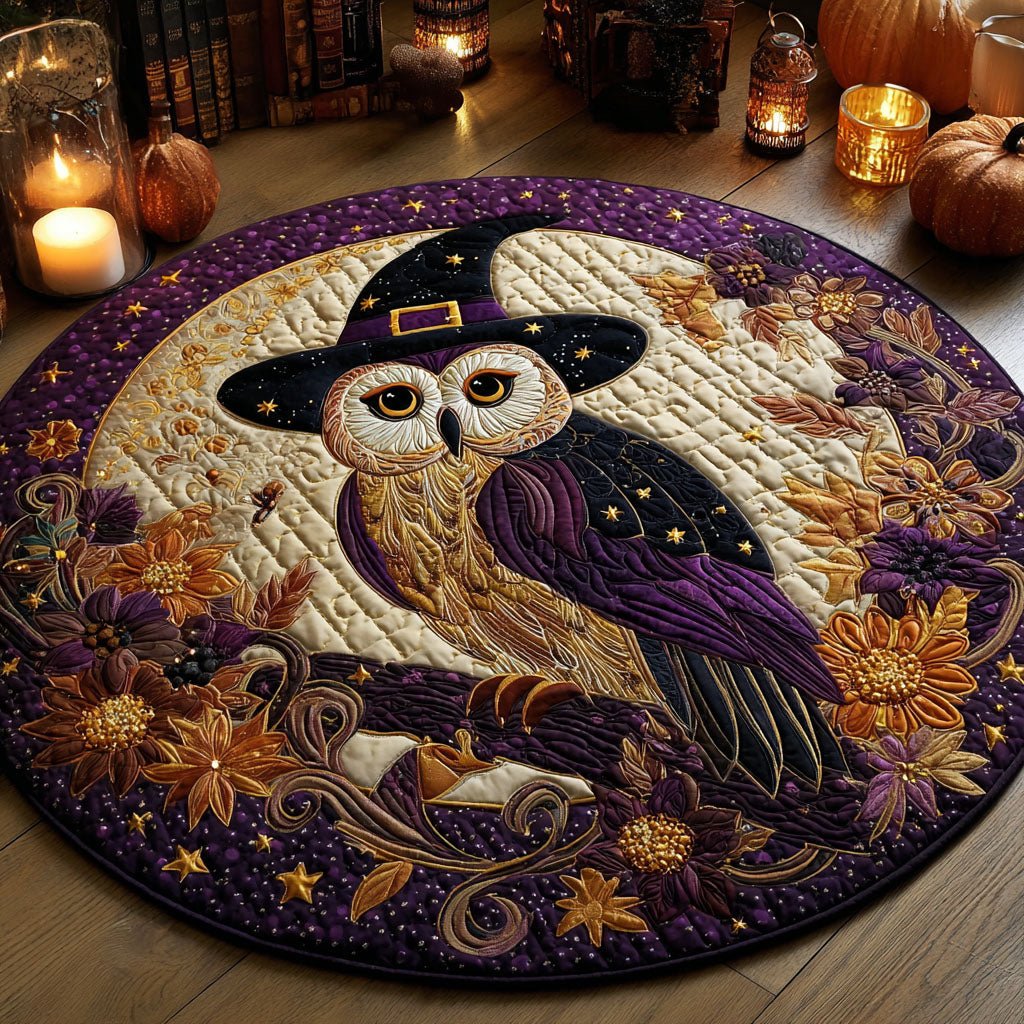Enchanted Nightwatch Round Mat Rug - washable non-slip printed rug