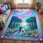Enchanted Path area rug in a living room