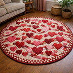 Enchanted Valentine Round Mat Rug - Nature Design | Serene Home Decor