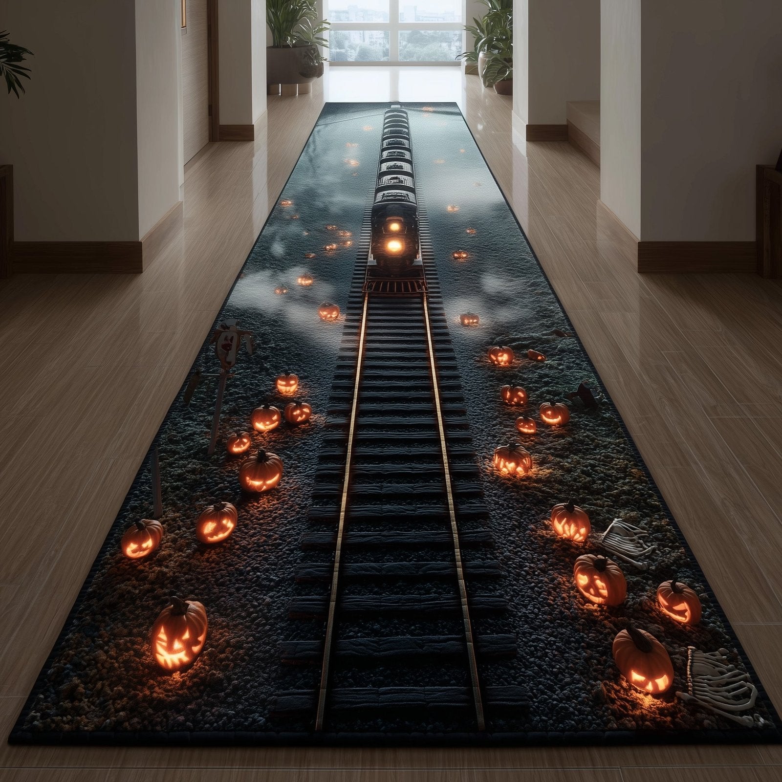 Endless Rail Path Runner Rug - Nature Design | Serene Runner Rug