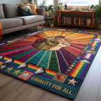 Equality For All area rug in a living room