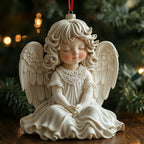 Ethereal Horse and Flowers Christmas Ornament