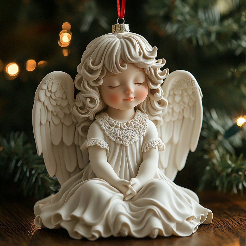 Ethereal Horse and Flowers Christmas Ornament