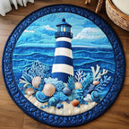 Eternal Beacon Round Mat Rug - washable non-slip printed rug