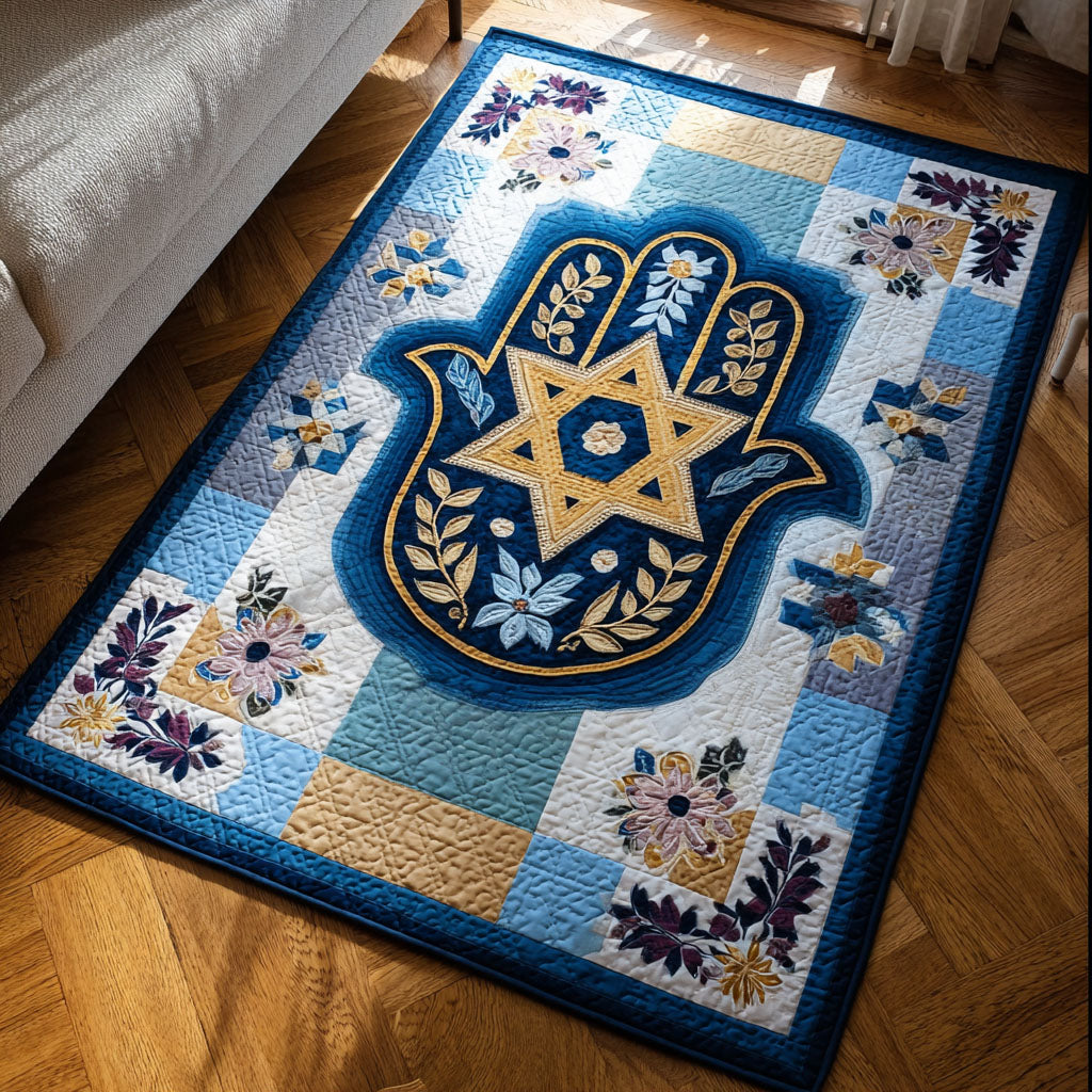 Eternal Blessings area rug in a living room