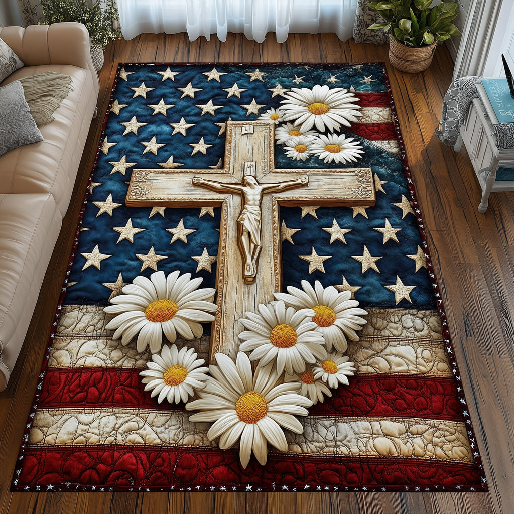 Eternal Reborn area rug in a living room