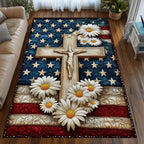 Eternal Reborn area rug in a living room