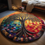 Eternal Roots Round Mat Rug - Nature Design | Serene Home Decor