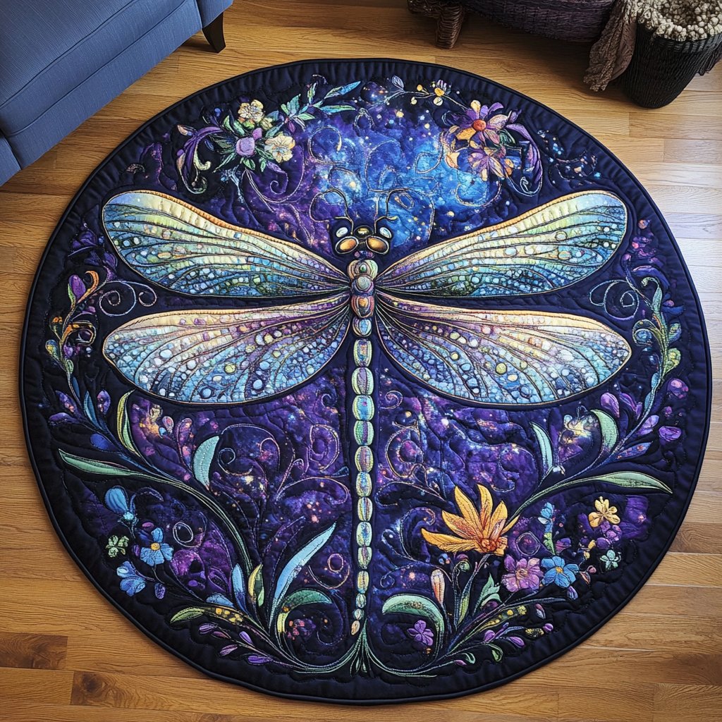 Ethereal Flutter Round Mat Rug - Nature Design | Serene Home Decor