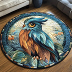 Ethereal Gaze Round Mat Rug - washable non-slip printed rug