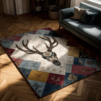Ethereal Longhorn Grace area rug in a living room