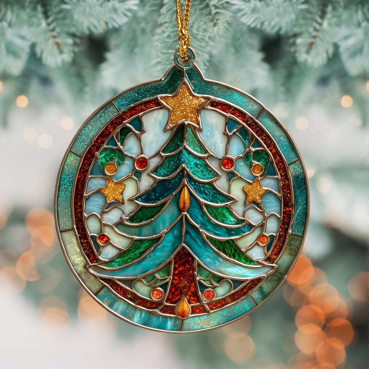 Evergreen Glow Christmas Ornament