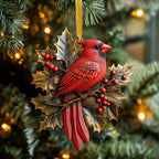 Cardinal Cheer Christmas Ornament