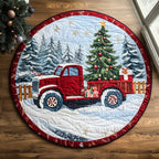 Evergreen Joy Round Mat Rug - washable non-slip printed rug