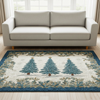 Evergreen Sparkle area rug in a living room