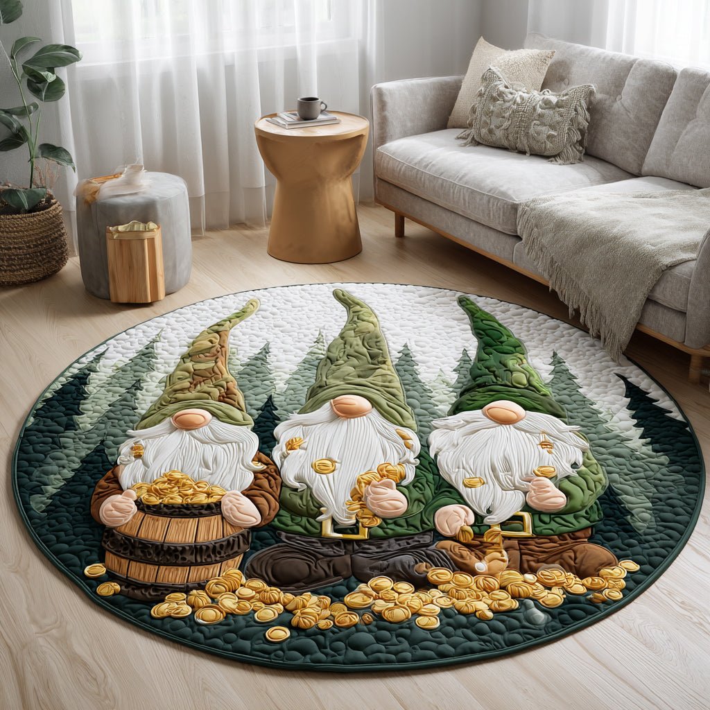 Fables of Folklore Round Mat Rug - washable non-slip printed rug