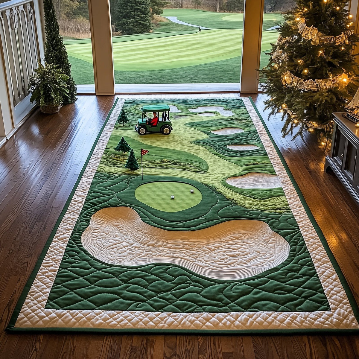 Fairway Dream Runner Rug - Nature Design | Serene Runner Rug