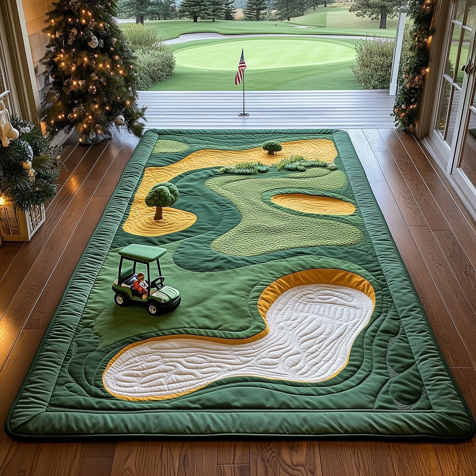 Fairway Dream Runner Rug - Nature Design | Serene Runner Rug