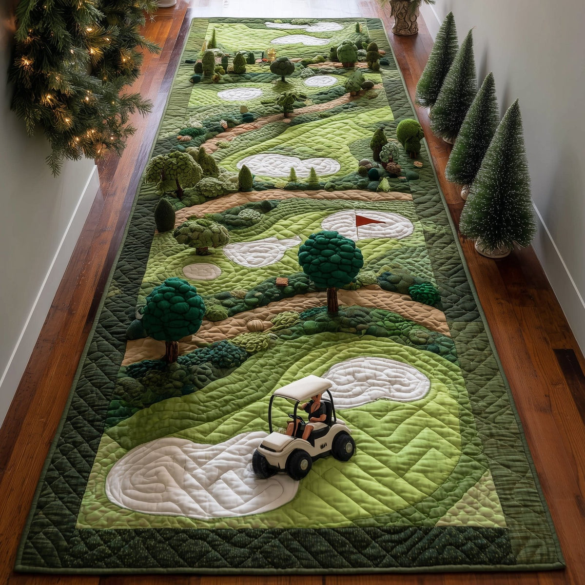 Fairway Dream Runner Rug - Nature Design | Serene Runner Rug