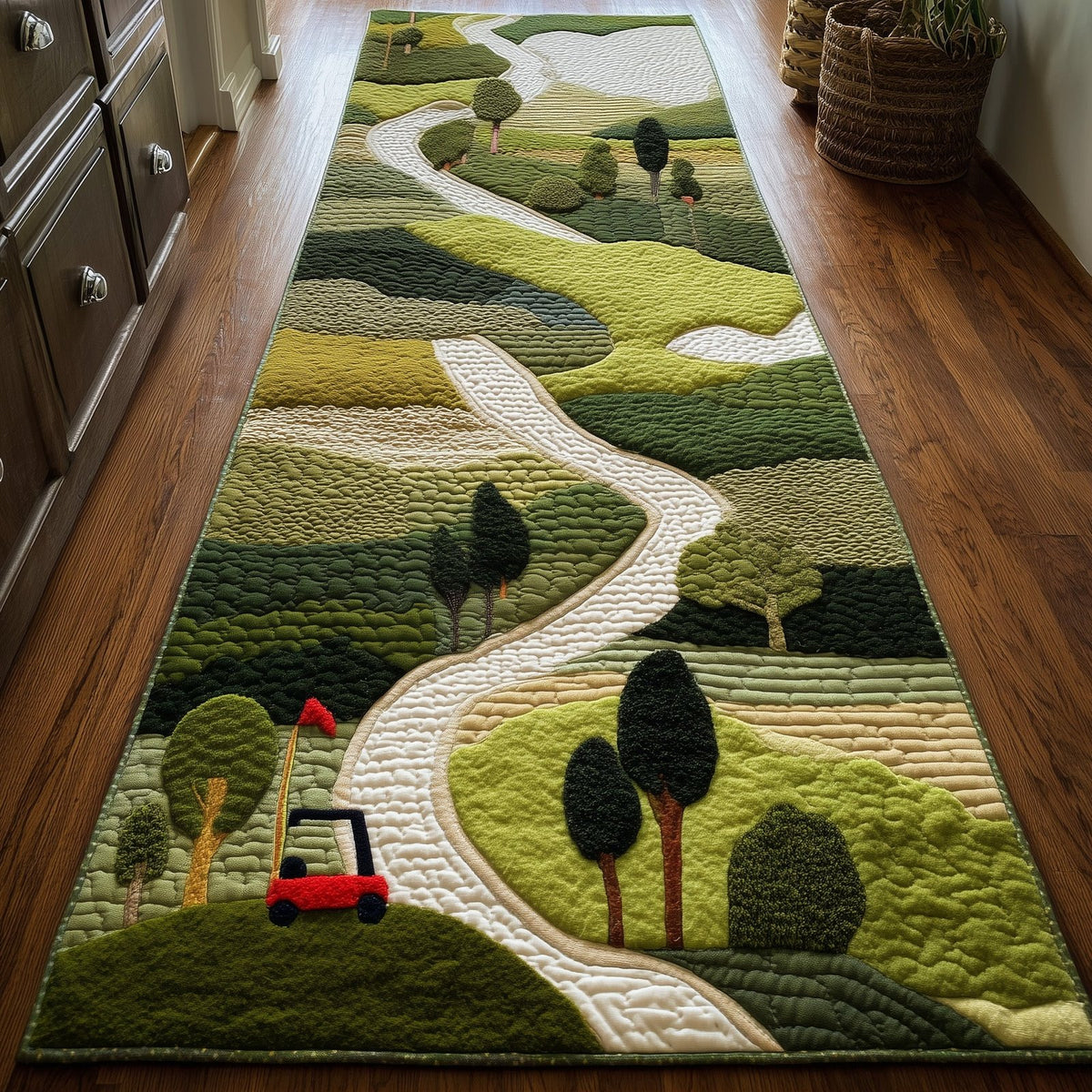 Fairway Dream Runner Rug - Nature Design | Serene Runner Rug