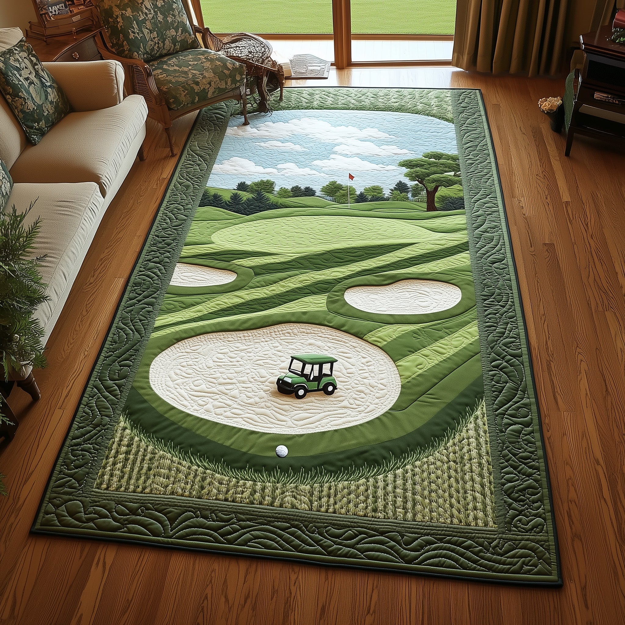 Fairway Dreams area rug in a living room