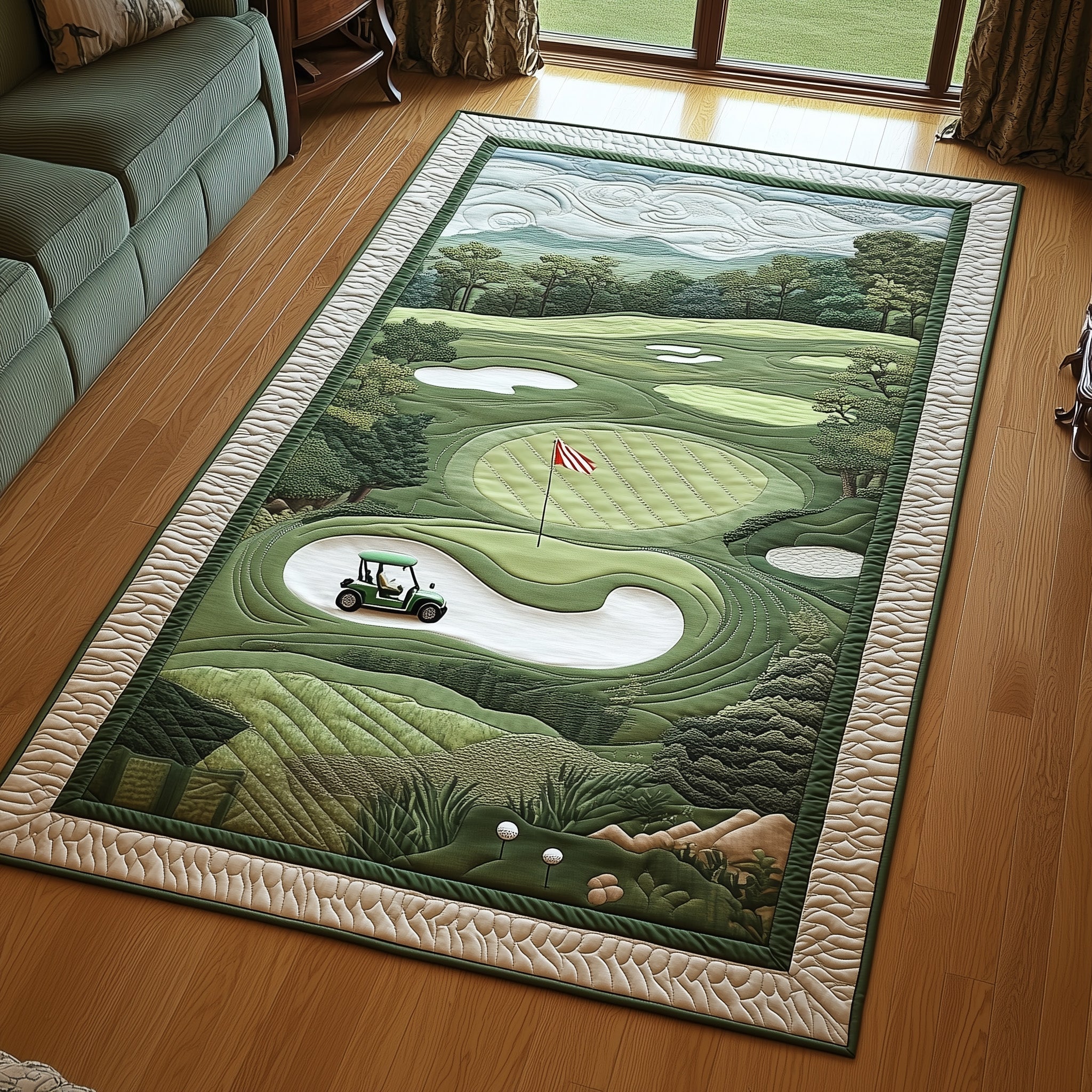 Fairway Dreams area rug in a living room