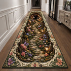 Fairy Lantern Garden Trail Runner Rug - Nature Design | Serene Runner Rug