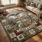 Faith Journey area rug in a living room