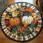 Fall Bliss Round Mat Rug - washable non-slip printed rug