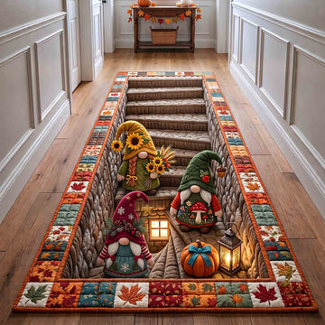 Fall Gnome Runner Rug - Nature Design | Nature Hallway Runner