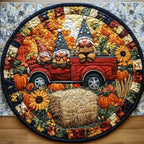 Fall Harmony Round Mat Rug - washable non-slip printed rug