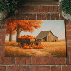 Fall Western Harvest Doormat - Seasonal Holiday Design | Printed Welcome Doormat