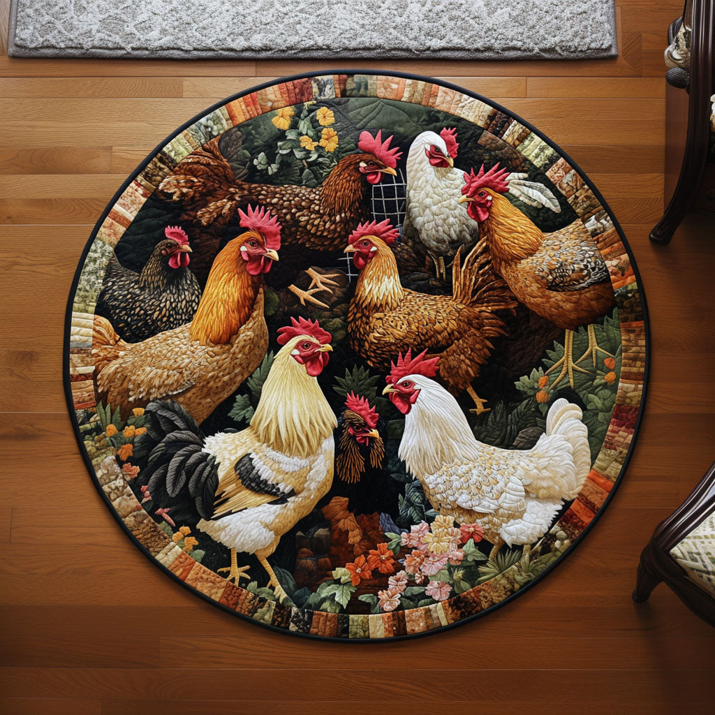 Farm Fresh Beauty Round Mat Rug