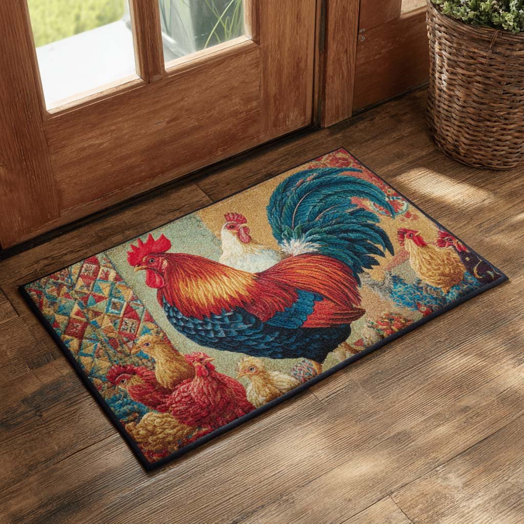 Farmyard Glory Doormat - Patriotic Design | Printed Welcome Doormat