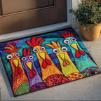 Feathered Whimsy Doormat - Nature Design | Printed Welcome Doormat