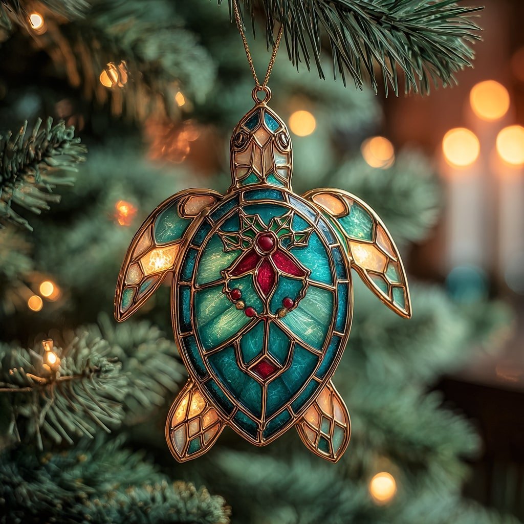 Festive Fin Christmas Ornament