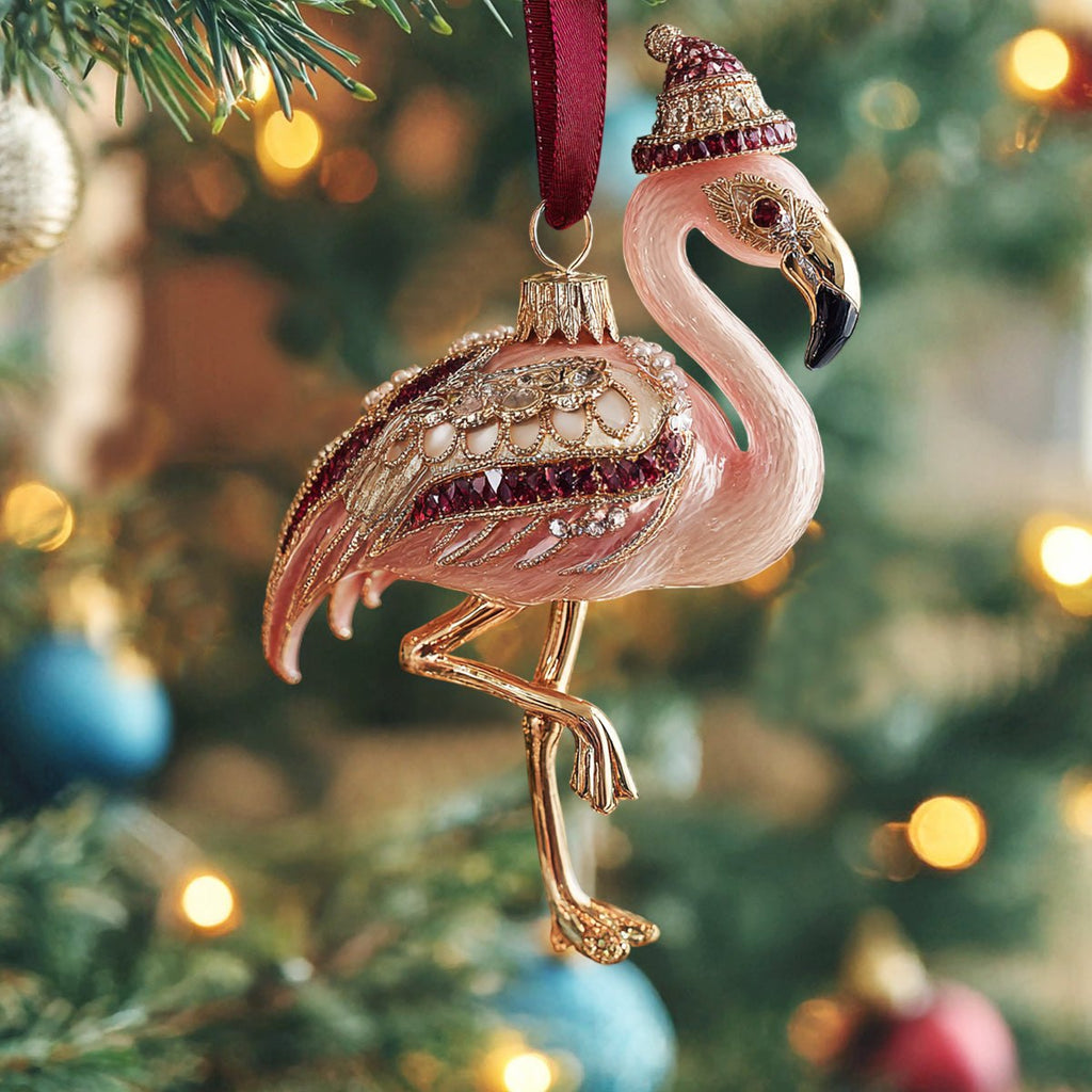 Festive Pink Christmas Ornament