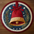 Festive Bell Round Mat Rug - Nature Design | Serene Home Decor