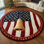 Festive Bell Round Mat Rug - Nature Design | Serene Home Decor