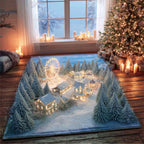 Festive Fairground area rug in a living room