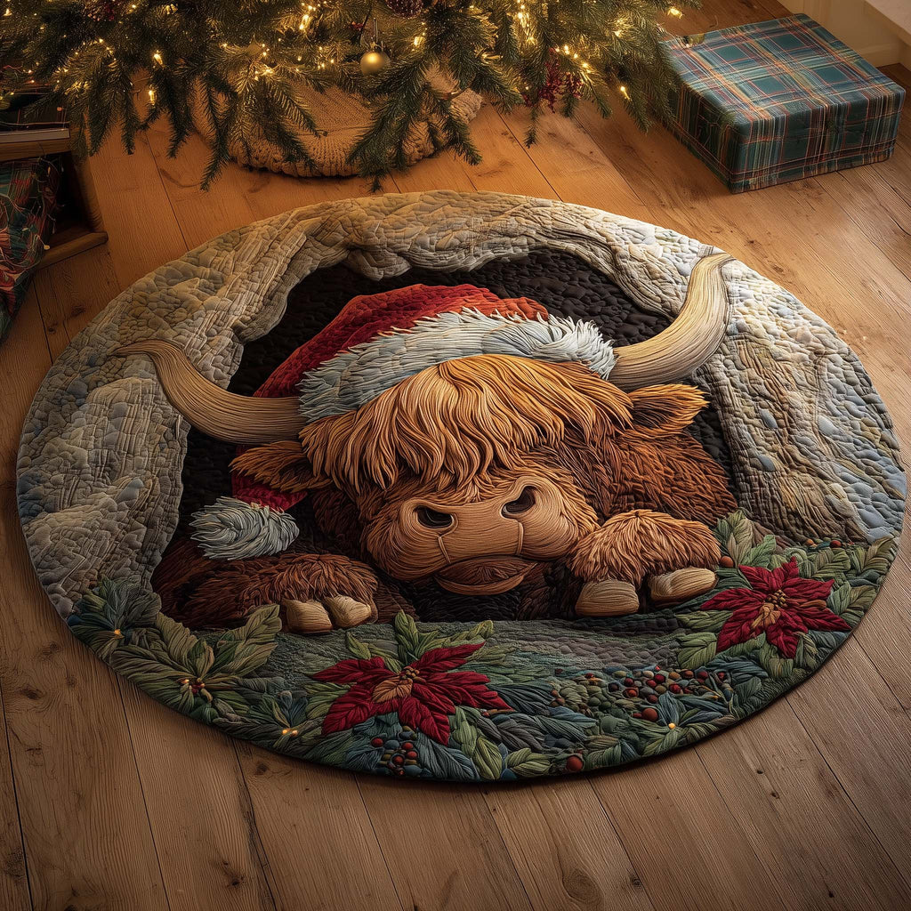 Festive Farmstead Round Mat Rug