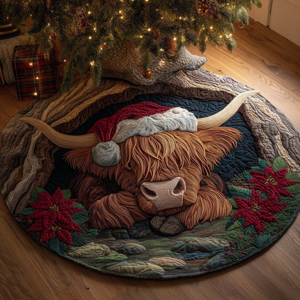Festive Farmstead Round Mat Rug - Nature Design | Serene Home Decor