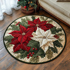 Festive Glow Round Mat Rug - Nature Design | Serene Home Decor