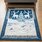 Festive Magic area rug in a living room