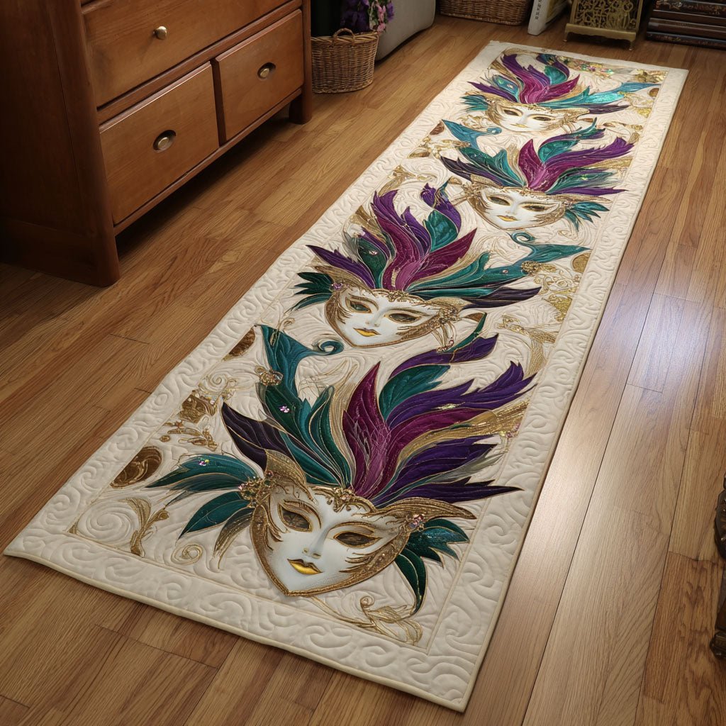 Festive Masquerade Runner Carpet Runner Rug - Cute Pet Design | Animal Printed Runner Rug