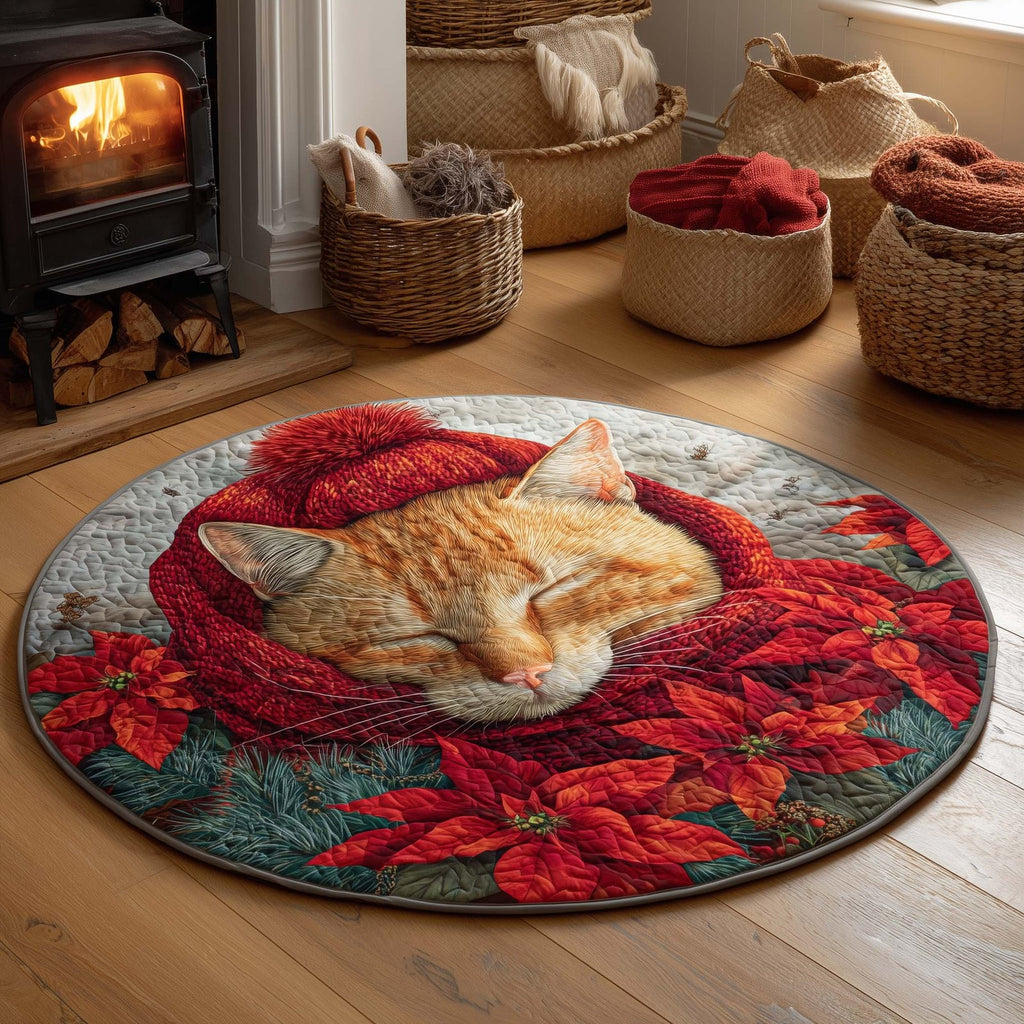 Festive Nap Round Mat Rug - Nature Design | Serene Home Decor